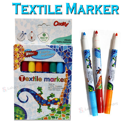 Textile Colors Marker 8 Pcs