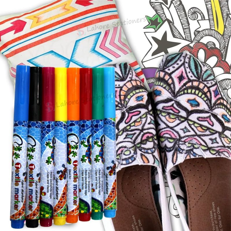 Textile Colors Marker 8 Pcs