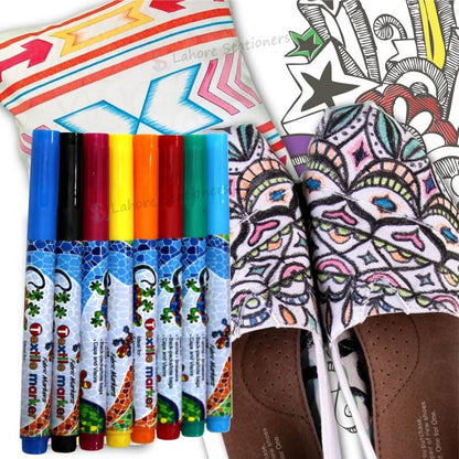 Textile Colors Marker 8 Pcs