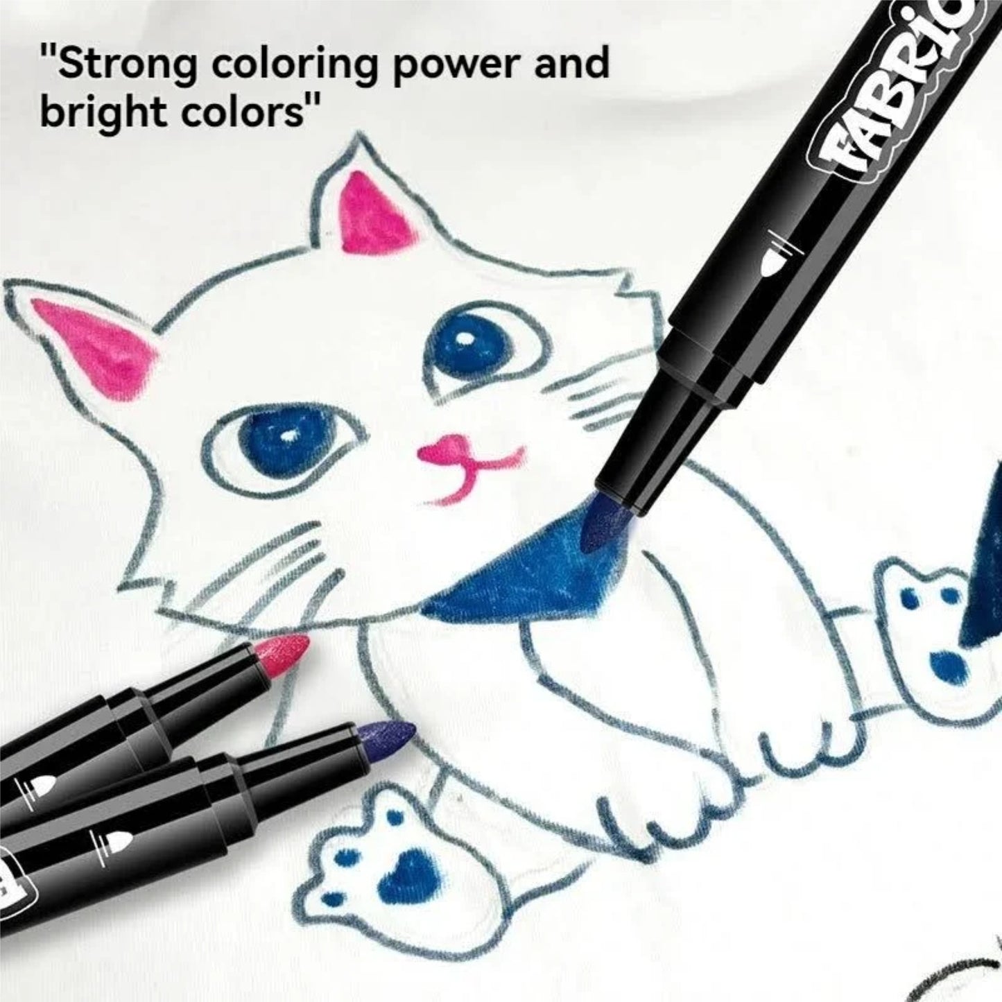 Permanent Fabric Markers for Clothes & Textile Painting – 12 & 24 Colors