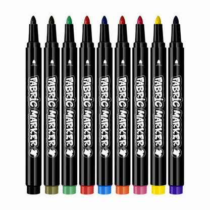 Permanent Fabric Markers for Clothes & Textile Painting – 12 & 24 Colors