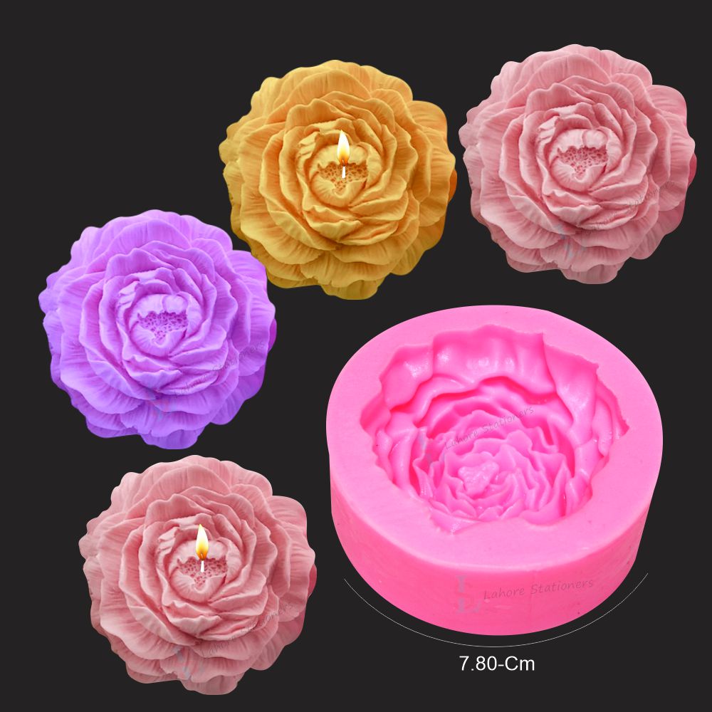 Flower Candle Silicone Mold  DIY Candle Making for Home Decor & Gifts