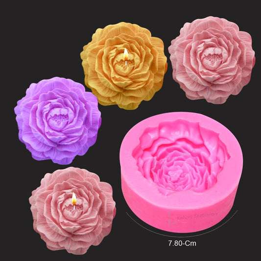 Flower Candle Silicone Mold  DIY Candle Making for Home Decor & Gifts