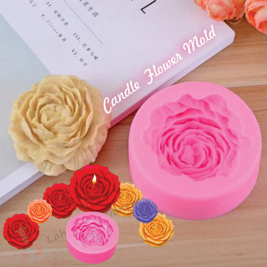 Flower Candle Silicone Mold  DIY Candle Making for Home Decor & Gifts