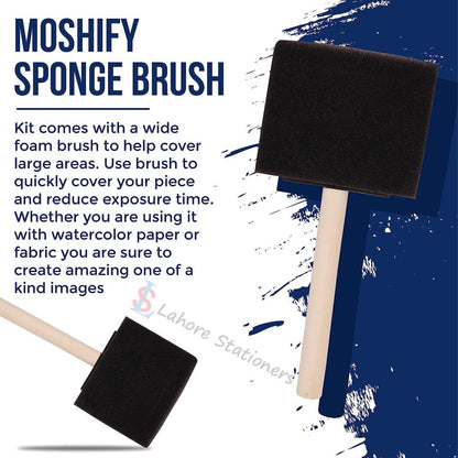 Foam Paint Brush Set 4 Pcs For Painting Art Project