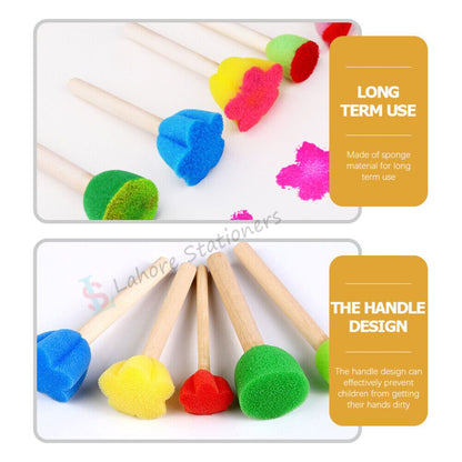 Foam Sponge Brush Set Drawing Painting Tools 5 Pcs Set For Kids