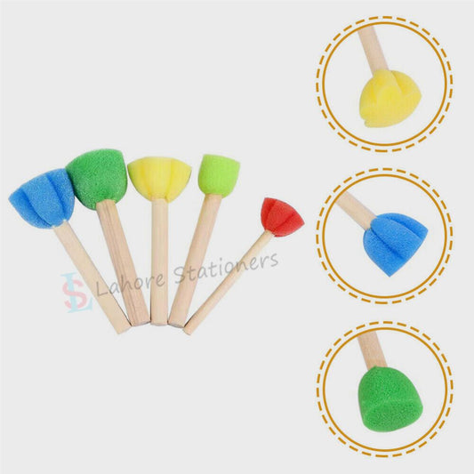 Foam Sponge Brush Set Drawing Painting Tools 5 Pcs Set For Kids