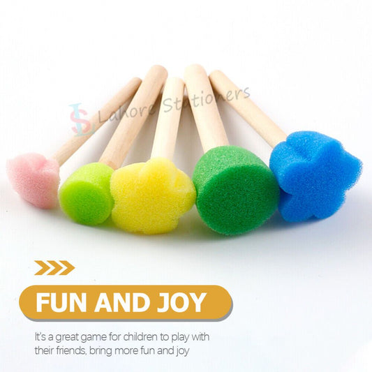 Foam Sponge Brush Set Drawing Painting Tools 5 Pcs Set For Kids