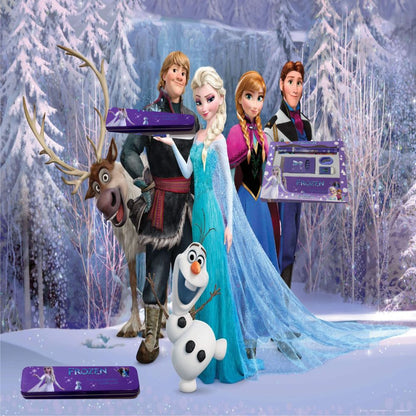 Frozen Stationery Geometry Set Pencil Eraser Scale Sharpener Crayon Color.