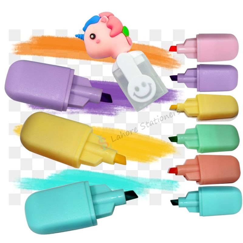 Unicorn Highlighters Pen Pack of 6 Colors