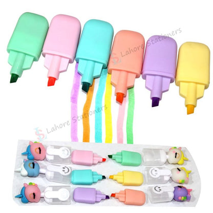 Unicorn Highlighters Pen Pack of 6 Colors