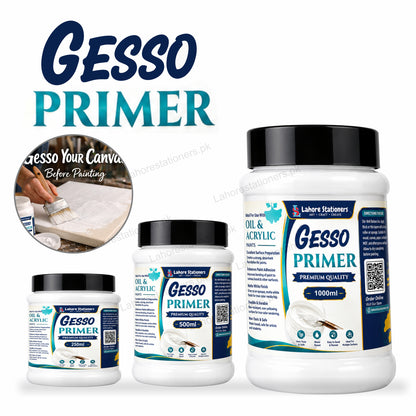 Gesso Primer for Acrylic & Oil Painting