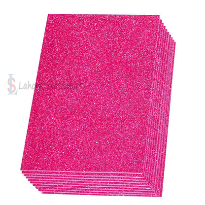 Glitter EVA Foaming Sheets A4 Size  Single Color Pack of 10 Sheets