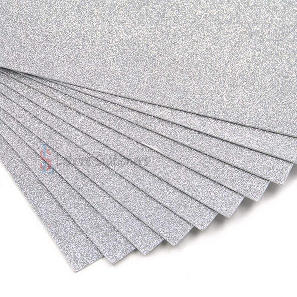 Glitter EVA Foaming Sheets A4 Size  Single Color Pack of 10 Sheets