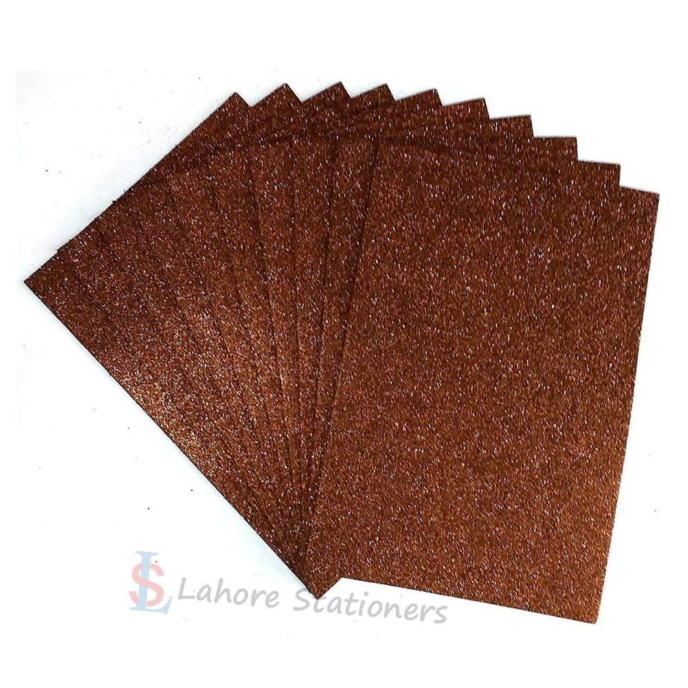 Glitter EVA Foaming Sheets A4 Size  Single Color Pack of 10 Sheets