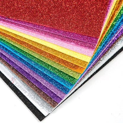 Glitter Foaming Sheets A4 Size Mix Colors Pack of 10 Sheets