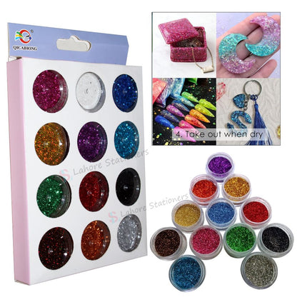 Glitter Set Pack of 12 Vibrant Colors
