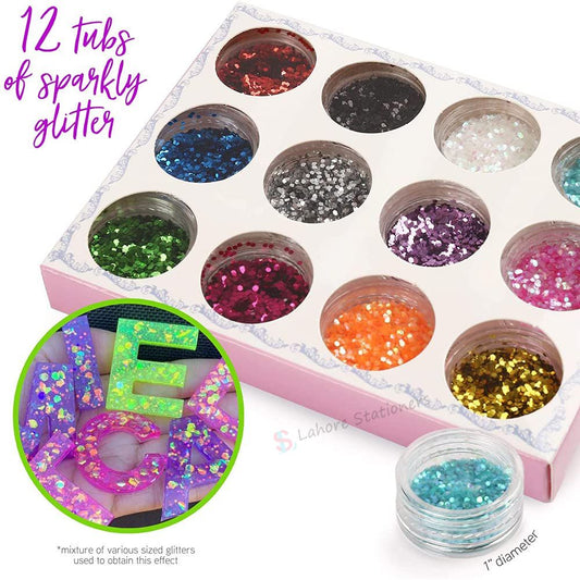Glitter Set Pack of 12 Vibrant Colors