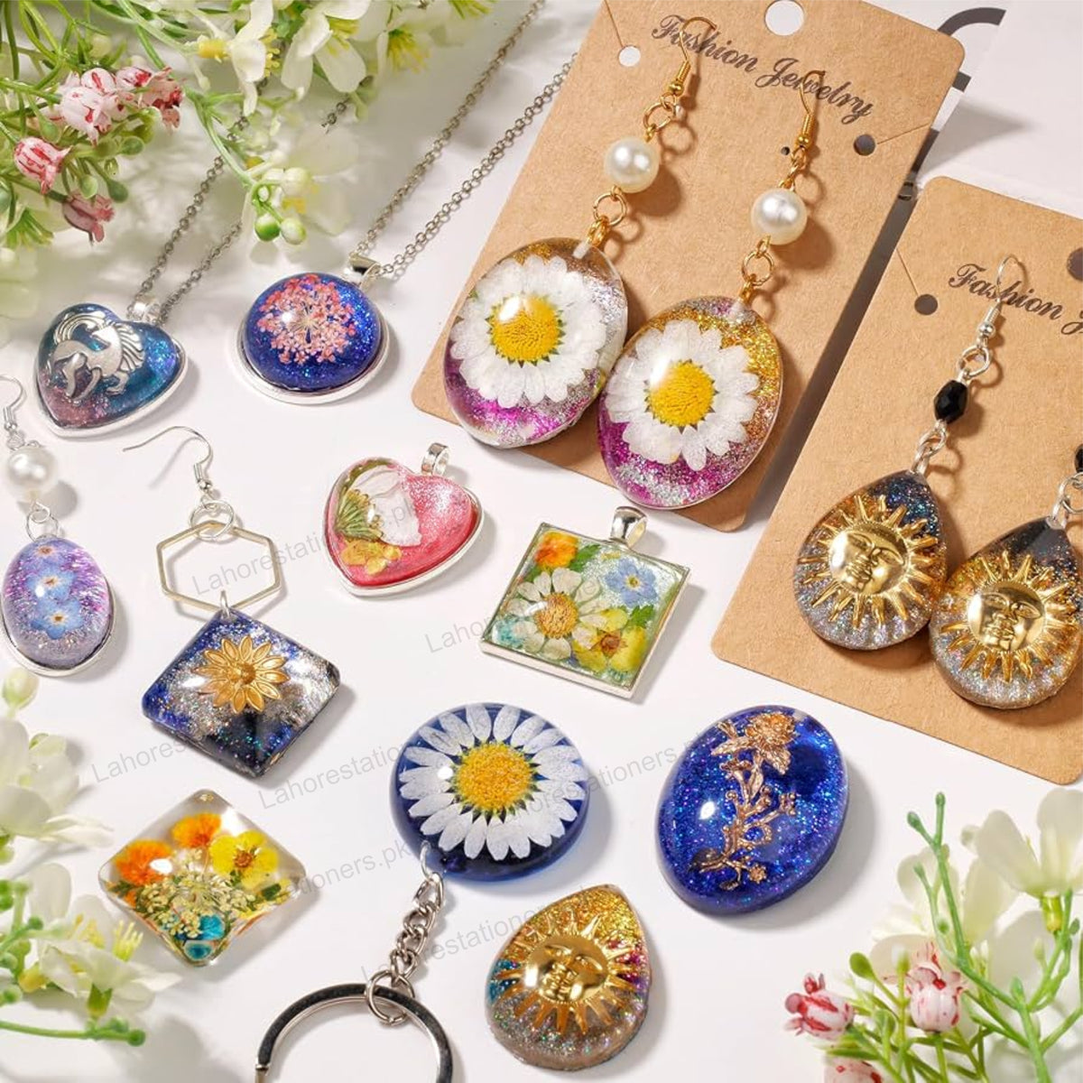 Fluorescent Glitter Jars for DIY Crafts, Resin Art & Decoration