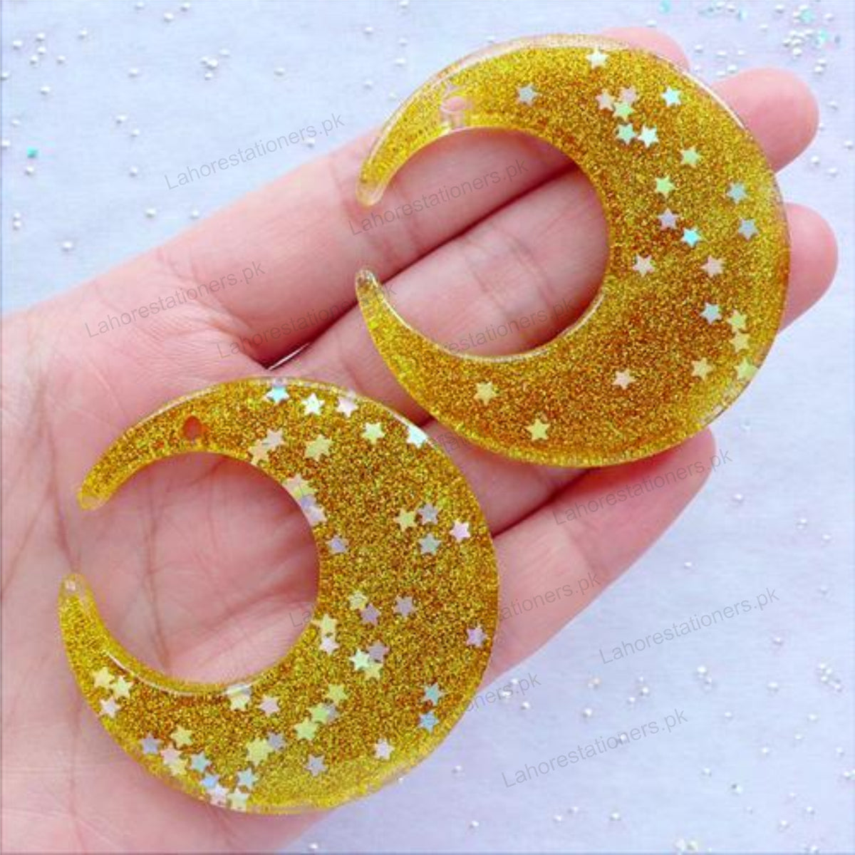 Fluorescent Glitter Jars for DIY Crafts, Resin Art & Decoration