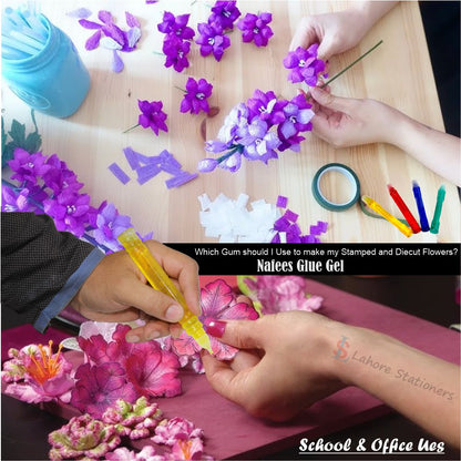 Nafees Craft Glue Gel 4 Colors Pcs School & office Use