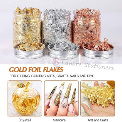 Gold Leaf Art Decoration Gold Foil Filling Materials Jewelry Making Resin Mold Fillings Far Art Materials