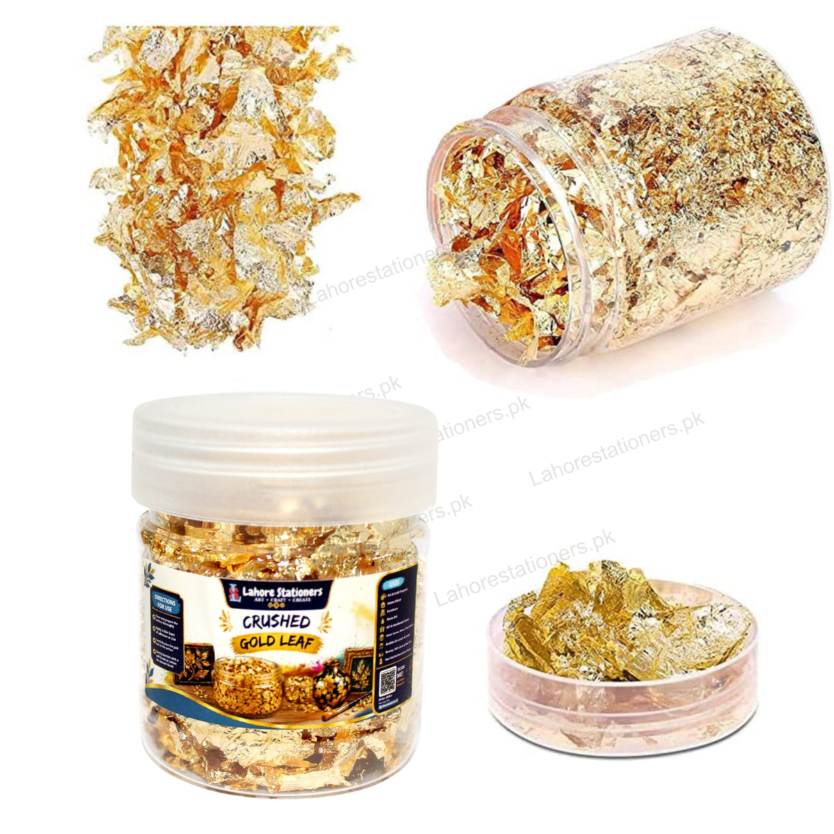 Gold Leaf Foil Flakes for Resin Art, Jewelry Making & Decorative Crafts