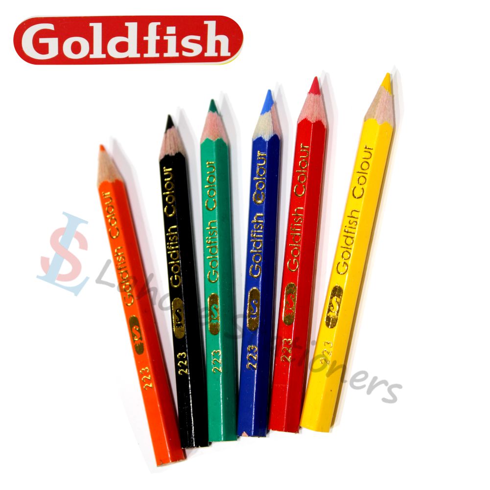 Goldfish Adventures Of Flupa Colour Pencil Half Size 6 Colours