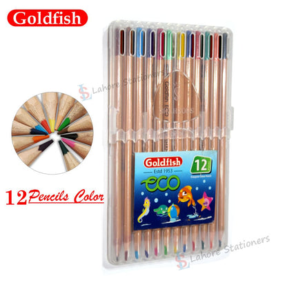 Goldfish Eco Triangular 12 Pcs Colour Pencils in Box