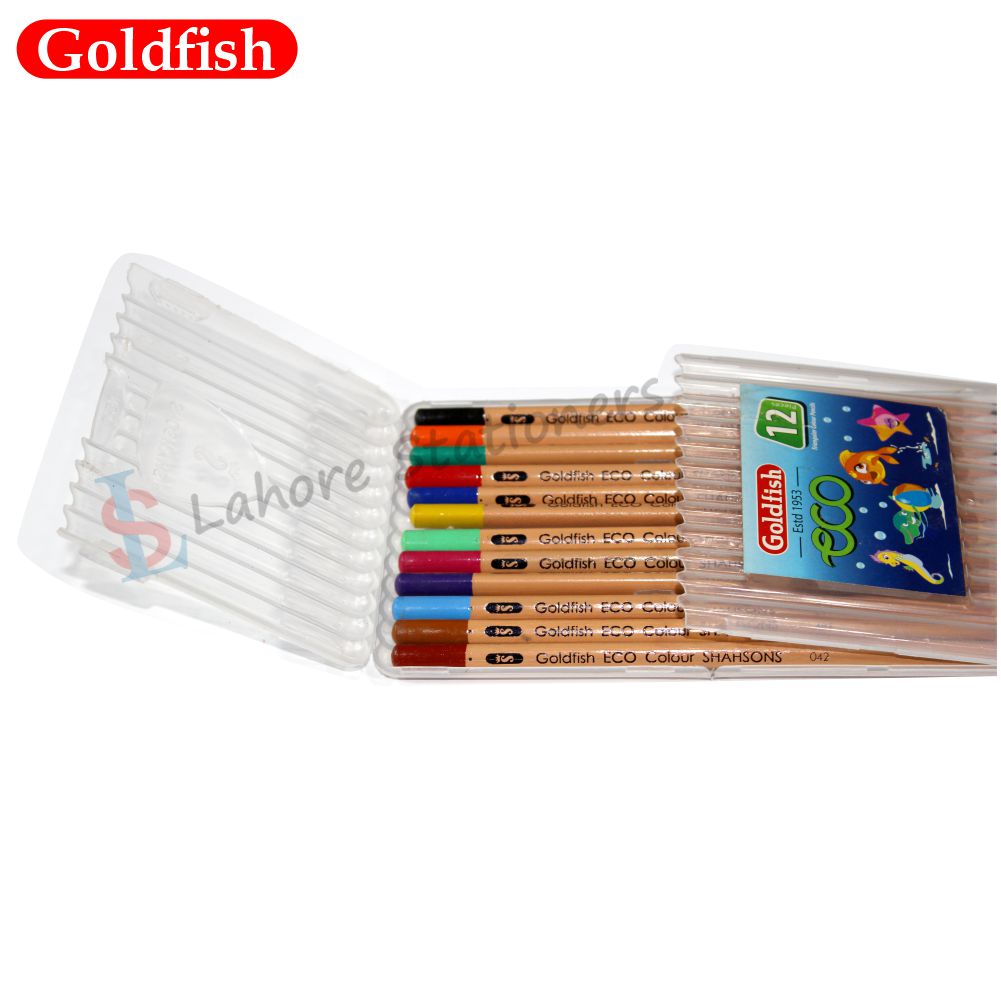 Goldfish Eco Triangular 12 Pcs Colour Pencils in Box