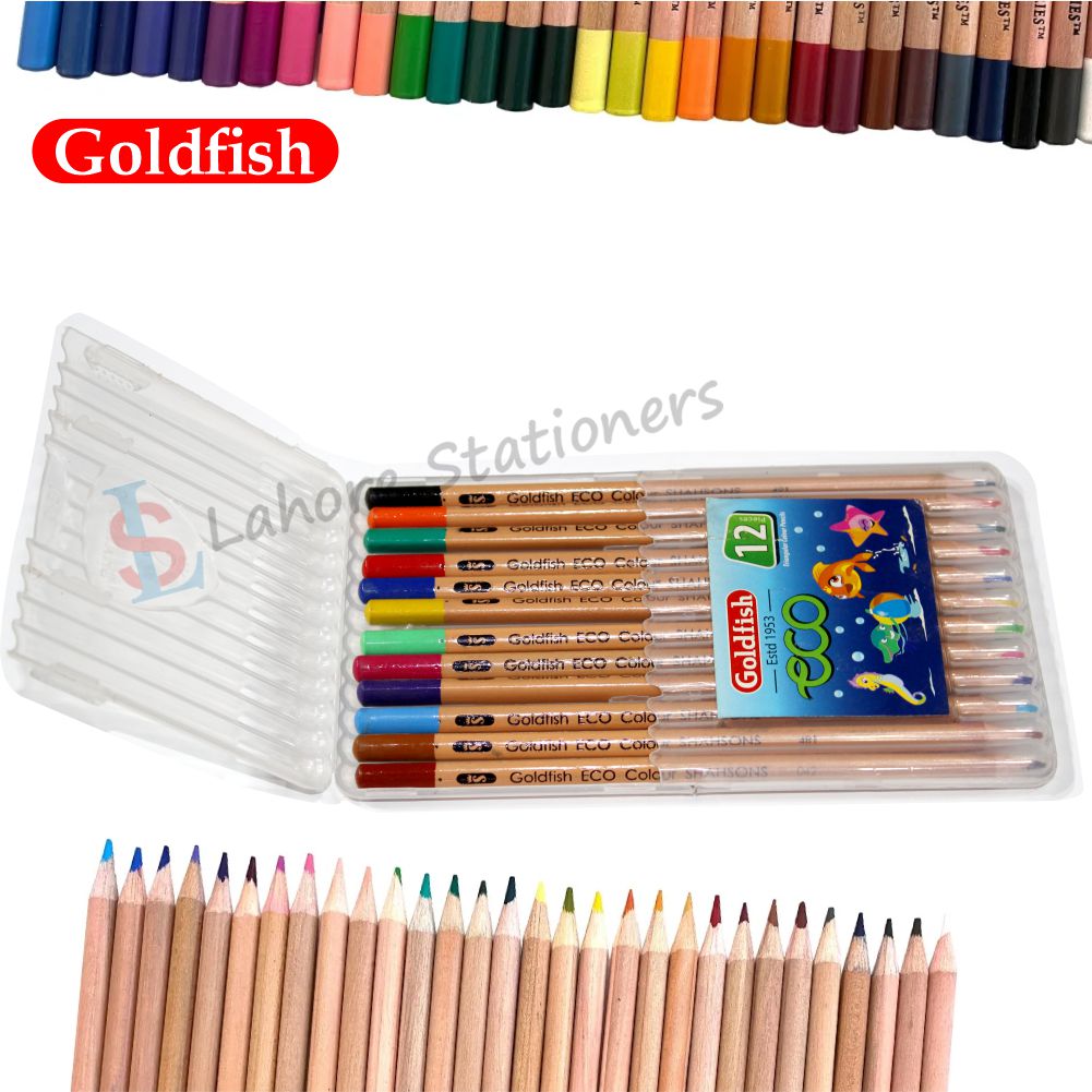 Goldfish Eco Triangular 12 Pcs Colour Pencils in Box