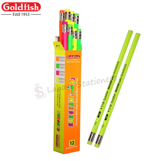 Goldfish Roshan Lead Pencil 2 HB Pack Of 12 Pencils Art No:193
