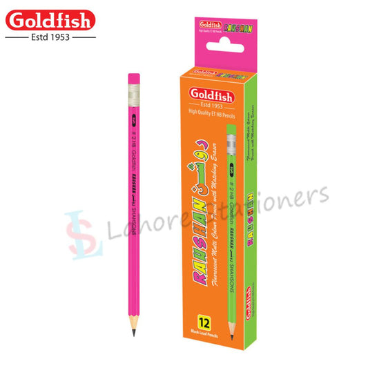 Goldfish Roshan Lead Pencil Full Size 2HB Pack Of 12 Pencils Art No:452