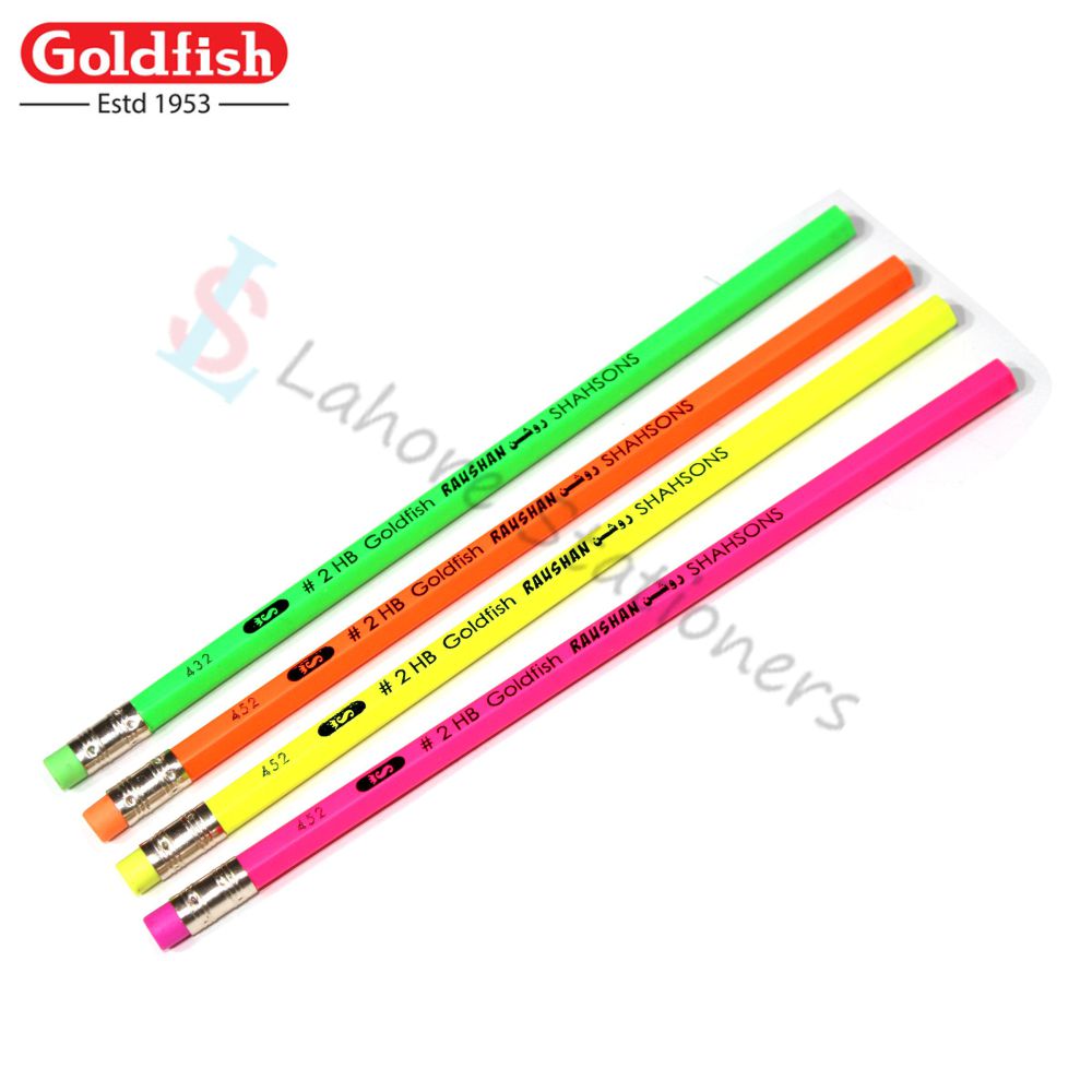 Goldfish Roshan Lead Pencil Full Size 2HB Pack Of 12 Pencils Art No:452