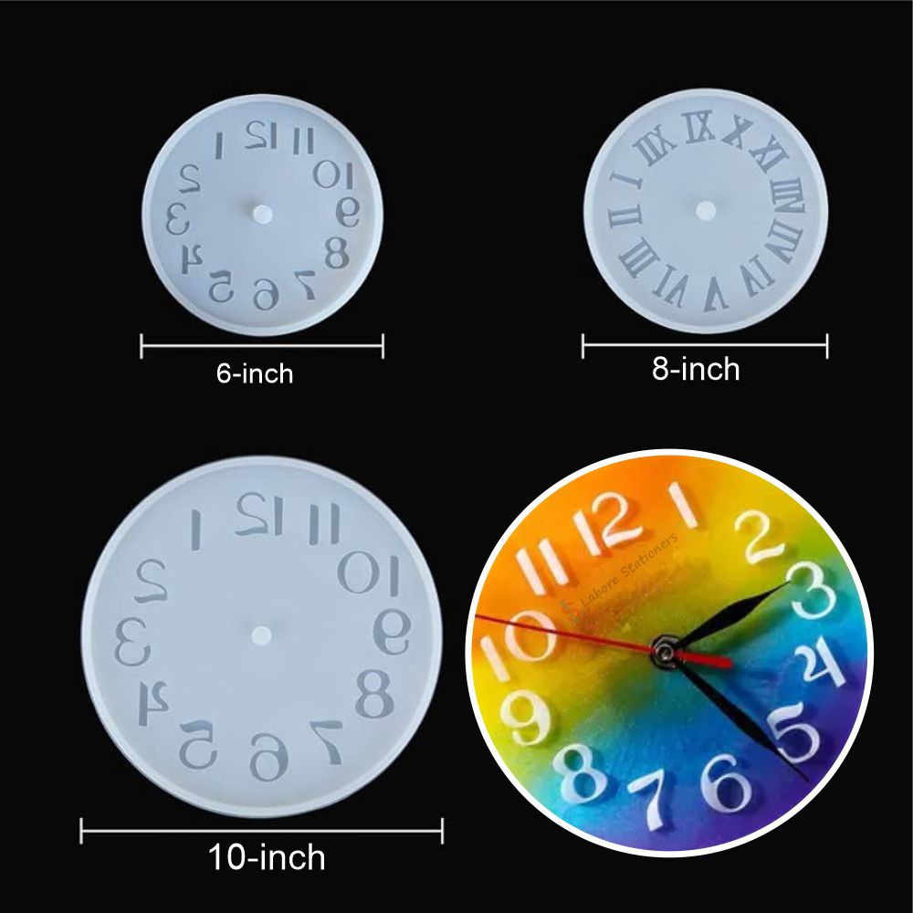 Clock Silicone Mold Handmade Crafts Clock For Resin