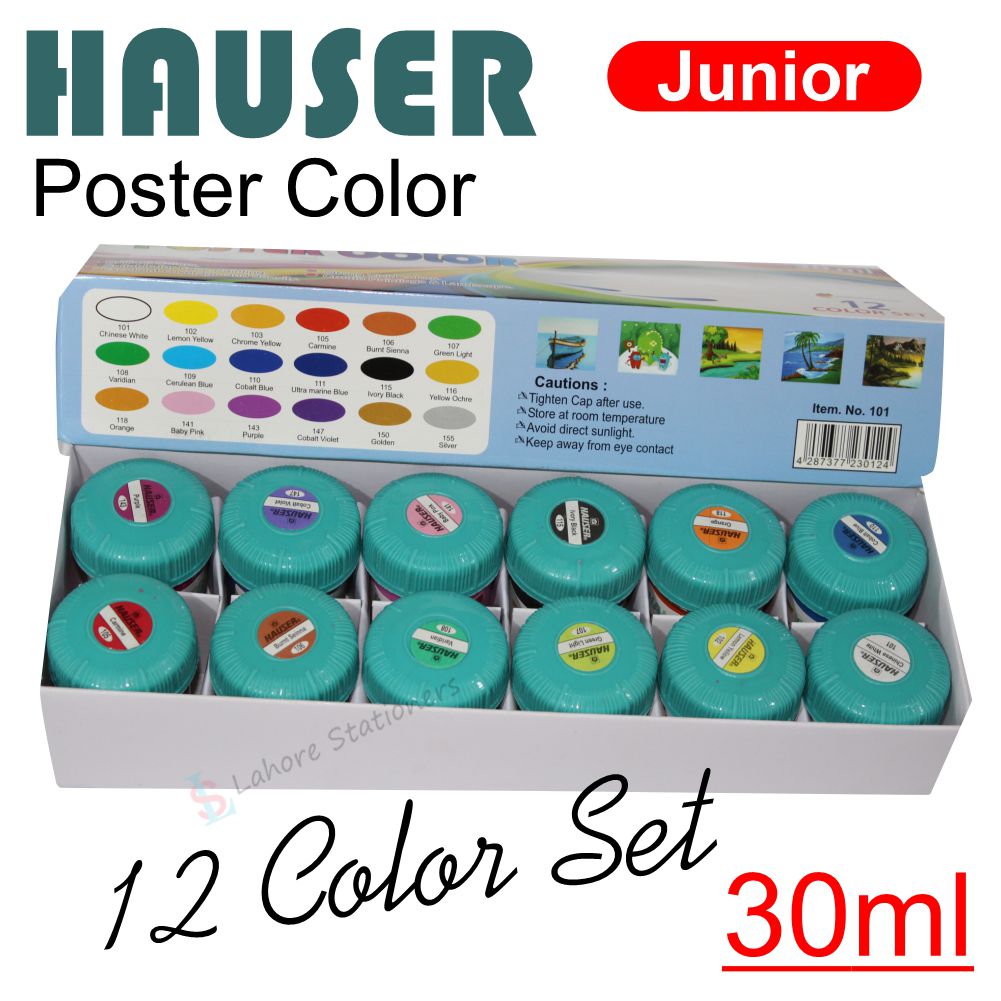 Hauser Poster Colors Germany Pack of 12