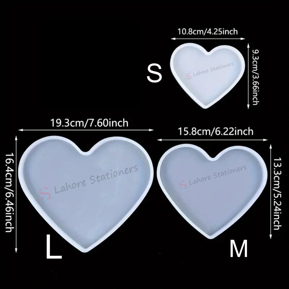 Heart Silicone Mold for Resin & Candle Making