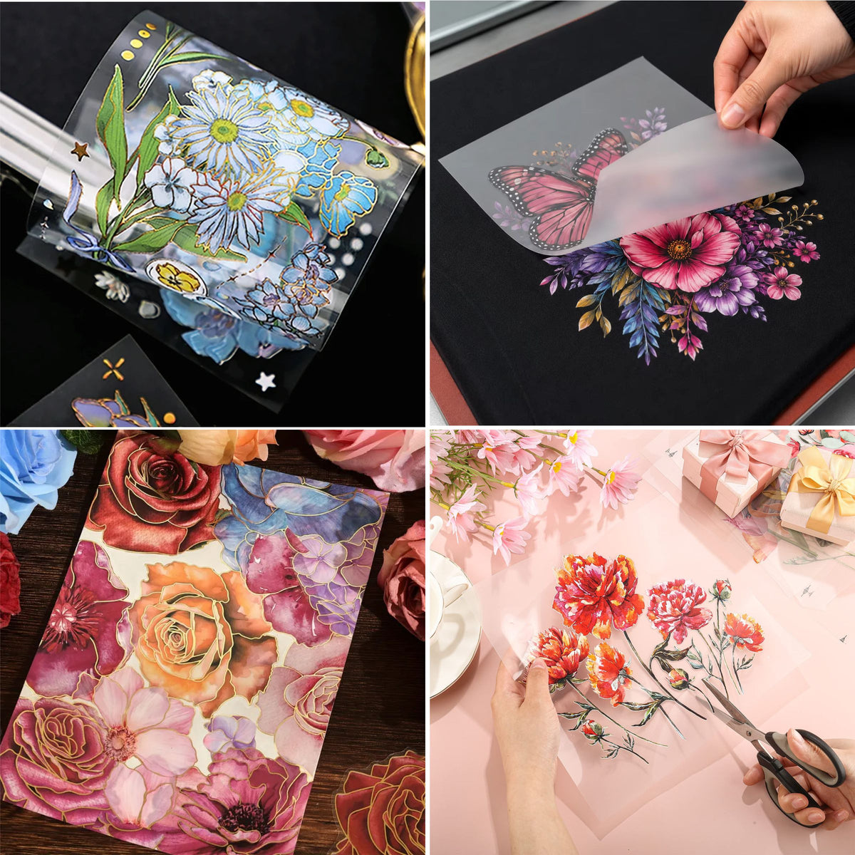 Heat Transfer Stickers Transfer Decals for Wood, Furniture, Plastic, Glass, Metal & Fabric