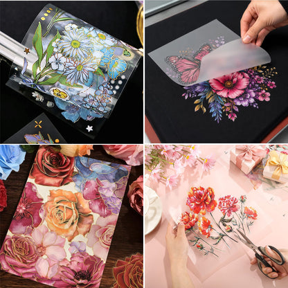 Heat Transfer Stickers Transfer Decals for Wood, Furniture, Plastic, Glass, Metal & Fabric