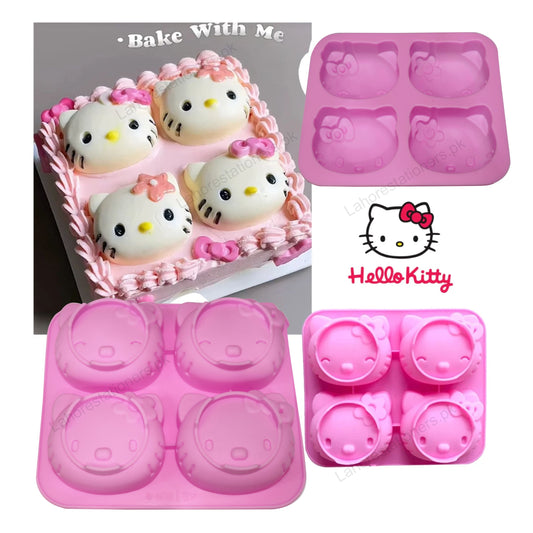 Hello Kitty Cartoon Cat Silicone Mold – DIY Chocolate, Resin & Craft Mold