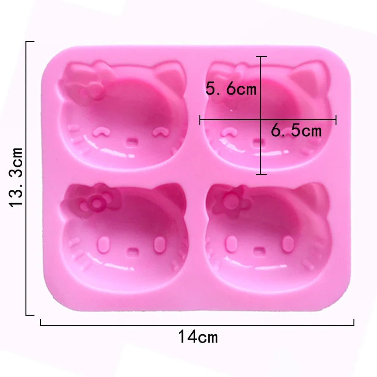 Hello Kitty Cartoon Cat Silicone Mold – DIY Chocolate, Resin & Craft Mold