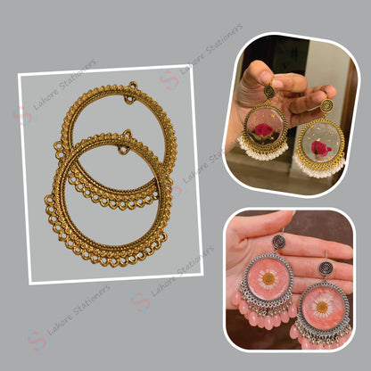 Imported Resin Jhumka Base Round Shaped