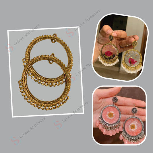 Imported Resin Jhumka Base Round Shaped