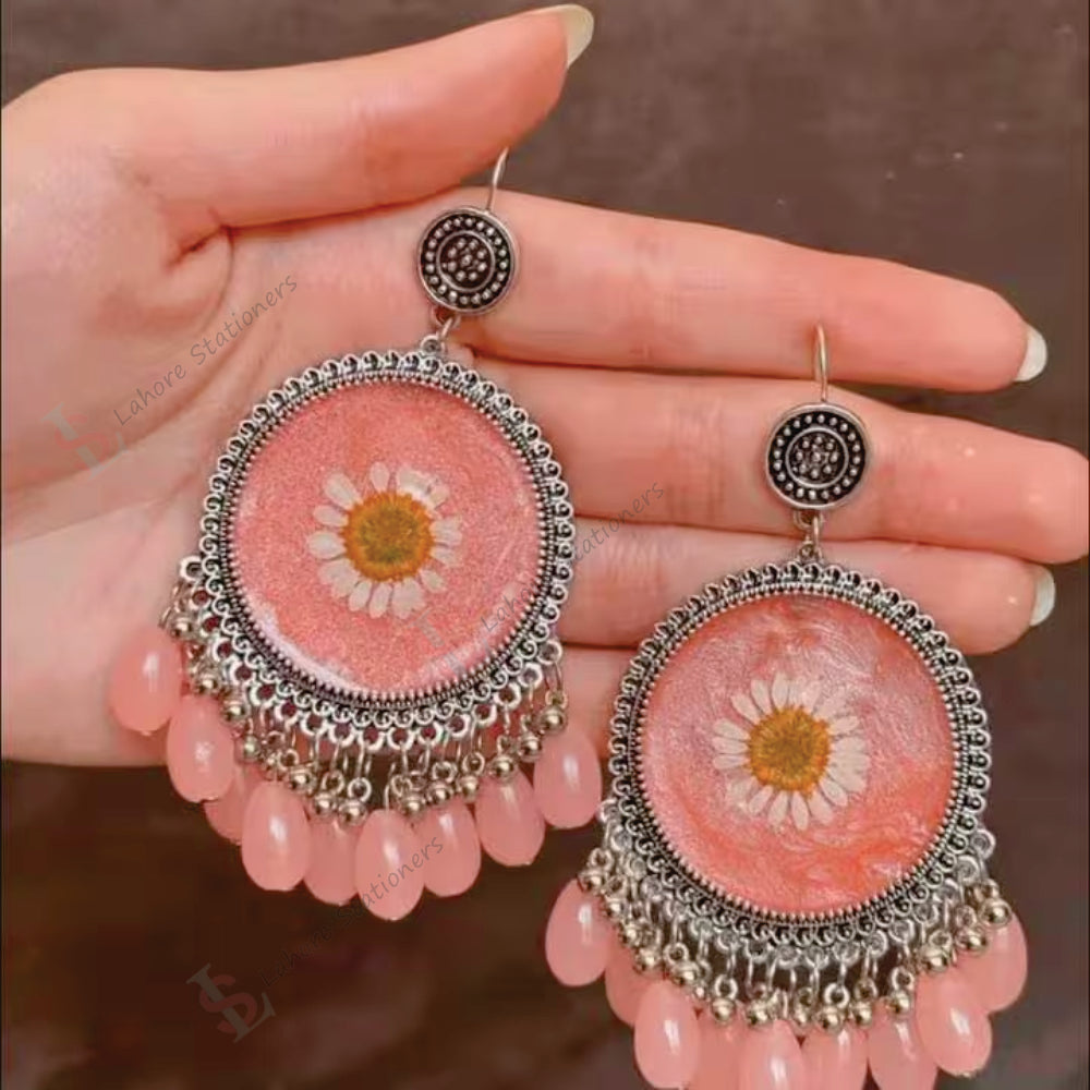 Imported Resin Jhumka Base Round Shaped