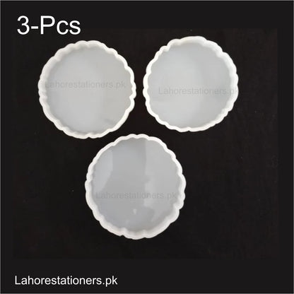 Irregular Circle Silicone Tray Mold – 3.5 Inch Resin & DIY Craft Mold