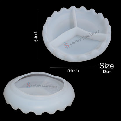 Irregular Plate Tray Pattern Storage Resin Silicone Mold for Epoxy Resin