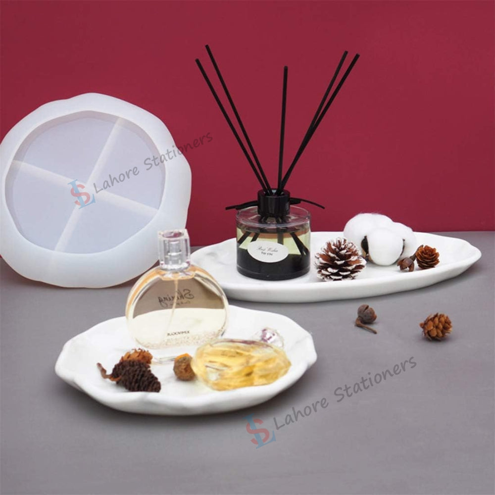 Irregular Plate Tray Pattern Storage Resin Silicone Mold for Epoxy Resin