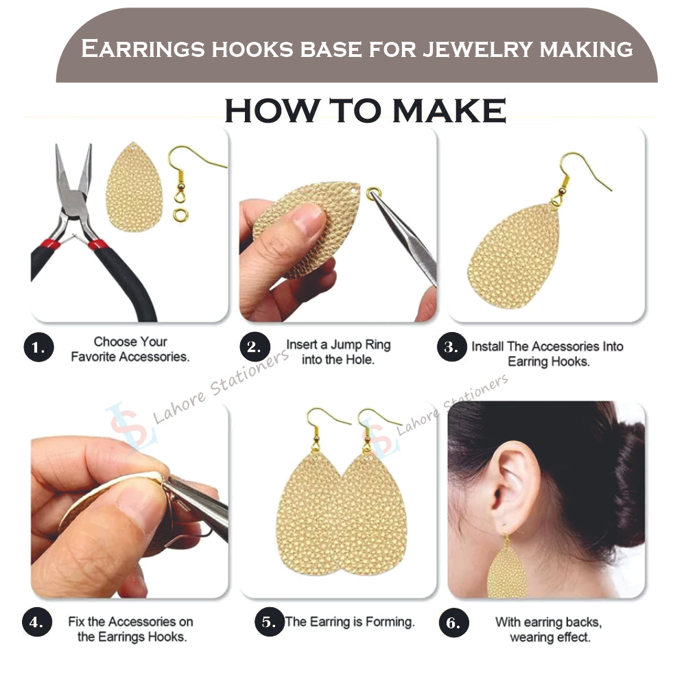 Imported Jhumka Earrings Base Customized for Resin Jewelry Making