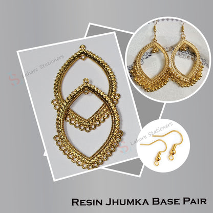Jhumka Earrings Base – DIY Resin Bezels