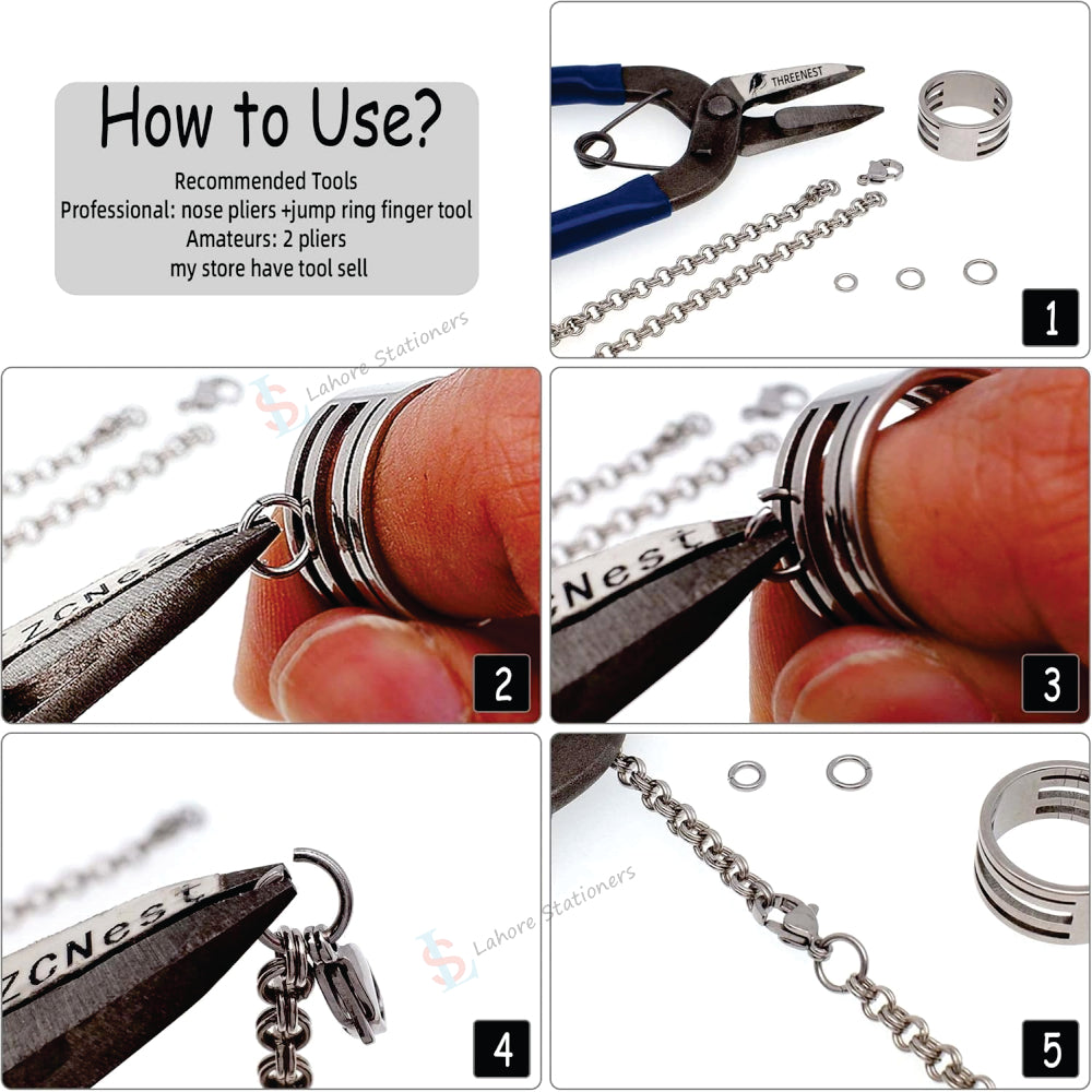 Metal Jump Rings for Jewelry 4mm